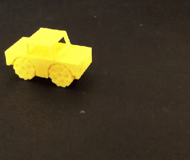 jeep car - pip print place support toy clearance gap wheel 3d print model - Mito3D