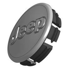 jeep center wheel cap  jeep wheel center cap 3d print model - Mito3D