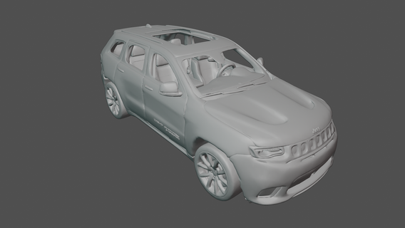 jeep cherokee trackhawk 2023 2022 2021 2020 SUV voiture véhicule Nouveau 3d impression imprimable modèle jouet réaliste 3d print model - Mito3D