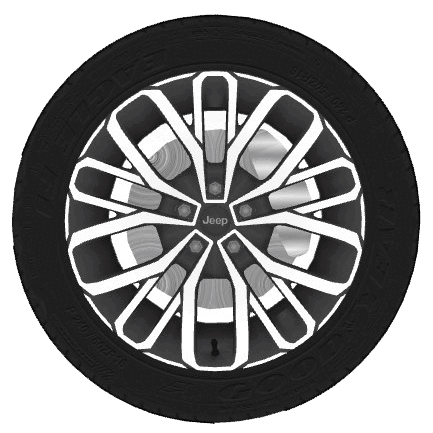 jeep cherokee wheels Home wheel car detail high poly rim tire race tread accessories 3D print model - Mito3D