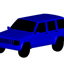 jeep cherokee 3d print model - Mito3D