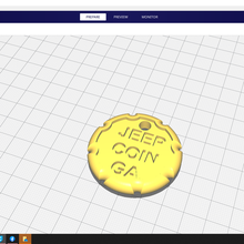 jeep coin ga gadget 3d print model - Mito3D