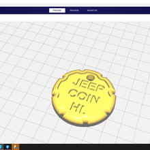 jeep coin hi gadget 3d print model - Mito3D