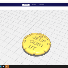 jeep coin ut gadget 3d print model - Mito3D