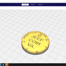 jeep coin va gadget 3d print model - Mito3D