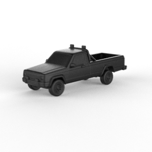 jeep comanche 1984 pre-supported diecast miniatures scalemodels collectibles 1 32 43 64 76 87 cars precision supported hobby diorama vehicles detailing collectors automobilia custom 3d print model - Mito3D