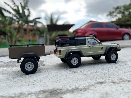 jeep comanche overland rack crawler 1 10 rc axial elementrc traxxas 3d print model - Mito3D