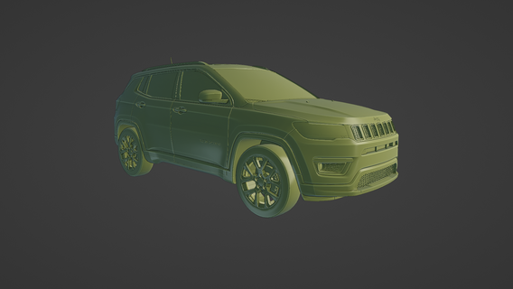 jeep bussola 2020 vari 2021 2022 2023 suv pesante macchina Uniti d'America americano crossover giocattolo Basso poli matematica arte rc 3d print model - Mito3D