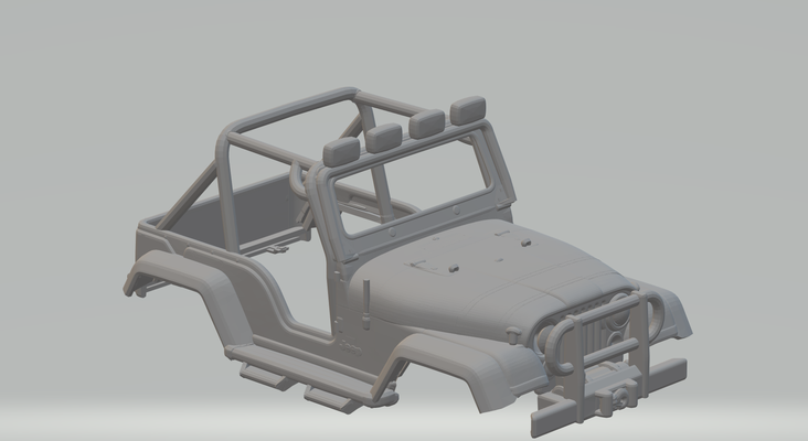 jeep custom game slotcar diecast hot wheels rc rcmodel slot car hotwheels miniature 3d print model - Mito3D