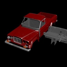 jeep gladiator'62 rc body architecture salebulding gladiator scx traxxas rc4wd axial 3d print model - Mito3D