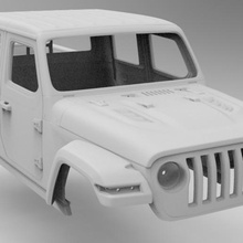 jeep gladiator 3d model print axial rc4wd rc car 4x4 accessories 3d print model - Mito3D