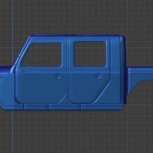 jeep gladiator rubicon r/c_vehicles 3d print model - Mito3D