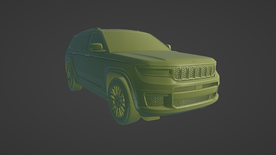 Jeep großartig Cherokee 2022 Gipfel mittelgroß lwb 5th 2021 2023 2024 detailliert realistisch 4x4 Wagen suv 3d print model - Mito3D