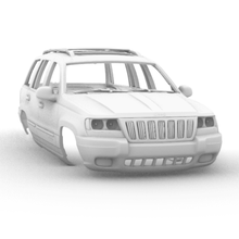 jeep grand cherokee wj 1998 313mm verschiedene skalieren Waage Körper 1 10 toyota vaterra axial traxxas 10th scale 3d print model - Mito3D