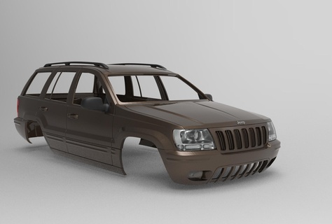 jeep grandiose cherokee wj 324mm empattement trx4 rc voiture 3d impression stl modèle 3d print model - Mito3D