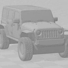 jeep jk rubicon 1 100 rc banda 93 scala crawler distanza controllo 3d print model - Mito3D