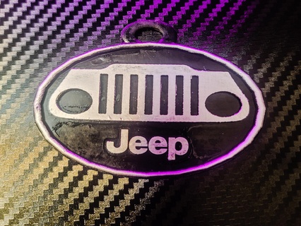 jeep keychain oval jeep keychain jeeper offroad  3d print model - Mito3D