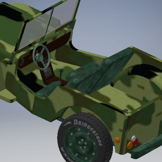Jeep Teile 3D print model - Mito3D