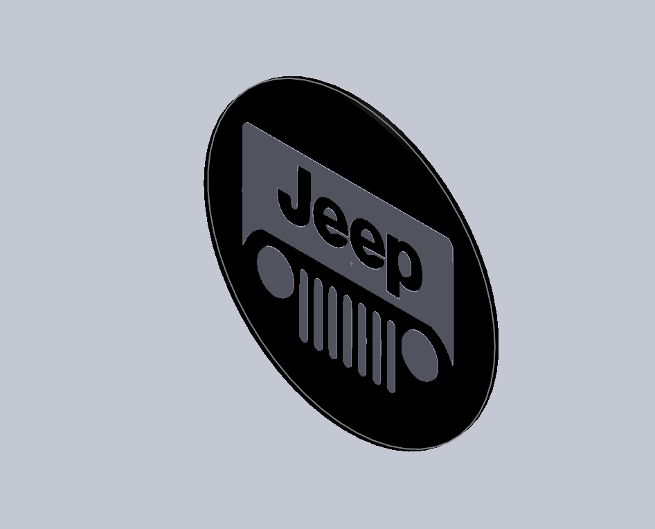 jeep porta vasos autom vil automovil emblema carro logo de auto macchina coche 3D print model - Mito3D