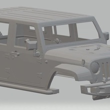jeep rubicon stampabile corpo macchina gioco auto slot scalextric shell rc radio il monitoraggio tamiya miniz 1-10 1-32 1-18 1-24 3d print model - Mito3D