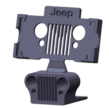jeep smartphone phone holder gadget jeep phone holder support phone base smartphone game 3d print model - Mito3D