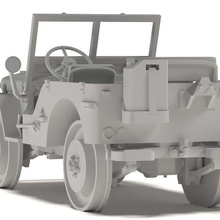 jeep Willys 2 chariot 3d print model - Mito3D
