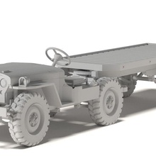 Jeep Willys 6 3d print model - Mito3D