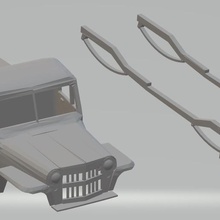 jeep willys ramasser 1946 imprimable corps de la voiture jeu choisir fente le système scalextric sport shell rc radio surveillance tamiya miniz 1-10 1-32 1-18 1-24 3d print model - Mito3D