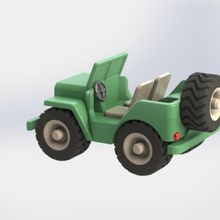 jeep willys art toyt arttoy jeepwillys parce que toycar film de la série 3d print model - Mito3D