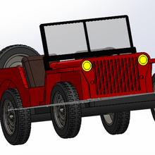 jeep wilys juego coche el willys la guerra 2º en todo mundo modelado rc modelo desmesurada 3d print model - Mito3D
