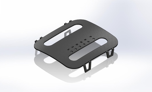 jeep wj select-track quadra-trac ii quadra-drive transfer lever panel np231 3d print model - Mito3D