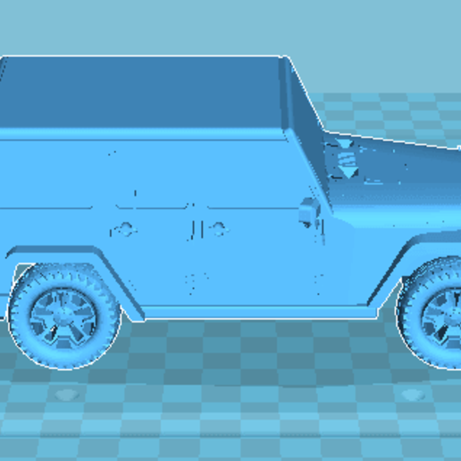 jeep wrangler Kunst 3D print model - Mito3D