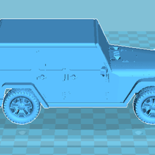 jeep wrangler sanat 3d print model - Mito3D