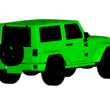 jeep wrangler 2012 3d print model - Mito3D