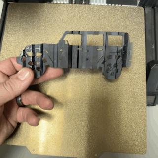 jeep cow boy 4 porte door logo art perspective route 3d print model - Mito3D