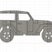Jeep Wrangler Flipart Kunst Autos Wagen Perspektive 3d print model - Mito3D
