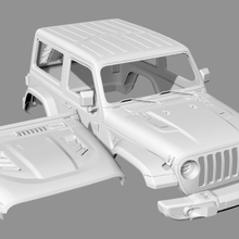 jeep wrangler jl 3 puertas rc cuerpo escarificador 267mm mst varios 3dmodel rubicon 3dprinted stl coche rc4wd cc02 cc01 tamiya cmx cfx el 3d print model - Mito3D