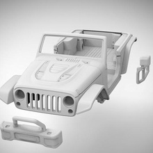 jeep wrangler capote 313 empattement divers voiture rc 4x4 accessoires ford rc4wd axial 3d print model - Mito3D