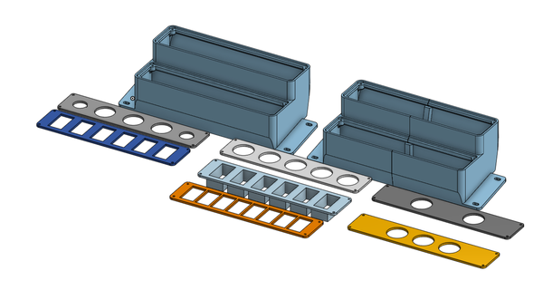 jeep wrangler tj switch panel gadget 3d print model - Mito3D