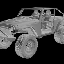 jeep wrangler trailcat rc corpo 3d print model - Mito3D