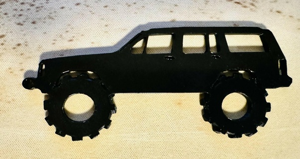 jeep xj off road portachiavi 3d print model - Mito3D