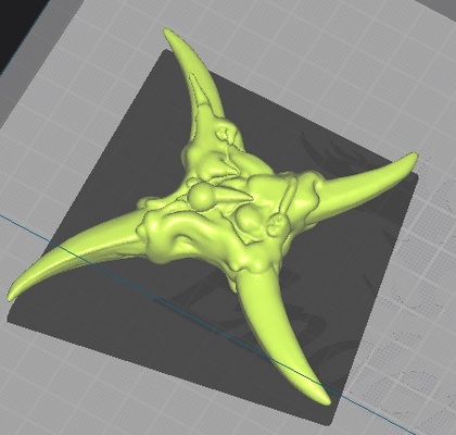 jeepers rampicanti shuriken gioco giocattolo paura dente arte 3d print model - Mito3D