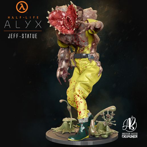 jeff half life alyx 3D print model - Mito3D