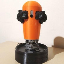 Jeff cara rastreamento robô cabeça tentilhão 2021 3d print model - Mito3D