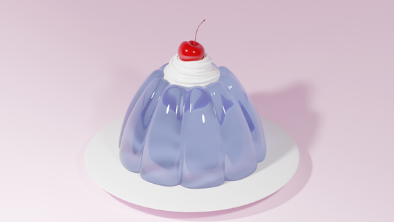 jelly 3d food realism 3d print model - Mito3D