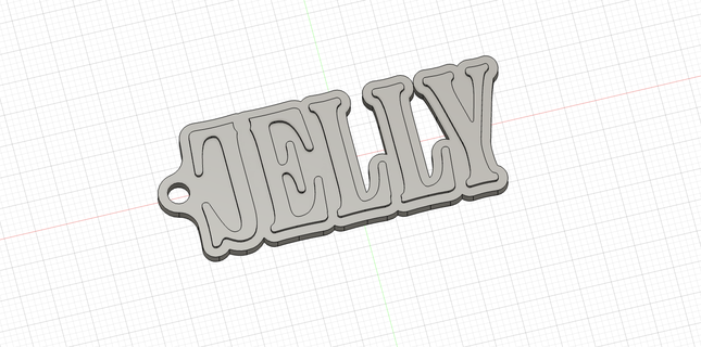 jelly keychain 3d print model - Mito3D