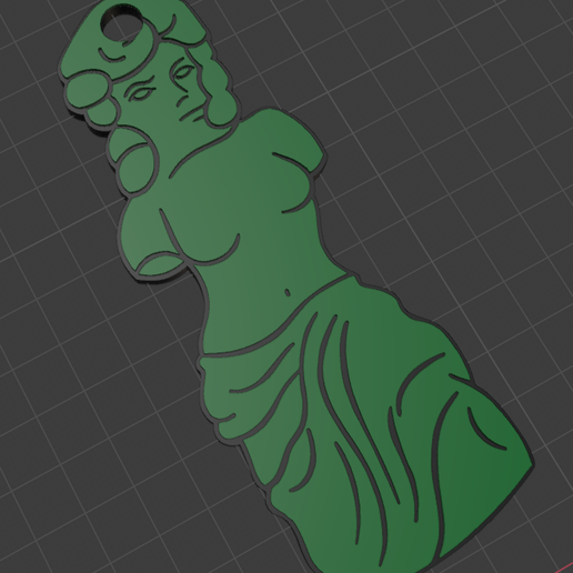 gelatina Venus llavero milo simpsons homero mal hombre caucho 3D print model - Mito3D