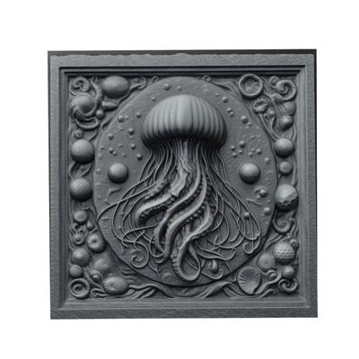 medusa animal alívio arte animais yeggi mito3d fracasso google pingentes medalhão relief wall art parede 3d print model - Mito3D