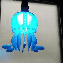 jellyfish lamp home decoration light summer sea led 3d print model - Mito3D