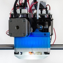 denizanası mount çift e3dv6 rigidbot aracı 3d yazıcı ekstruder e3d 3d print model - Mito3D